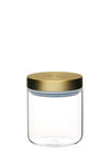 MasterClass Airtight Small Glass Food Storage Jar with Brass Lid image 1