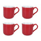 Set of 4 London Pottery Farmhouse® Mugs Red