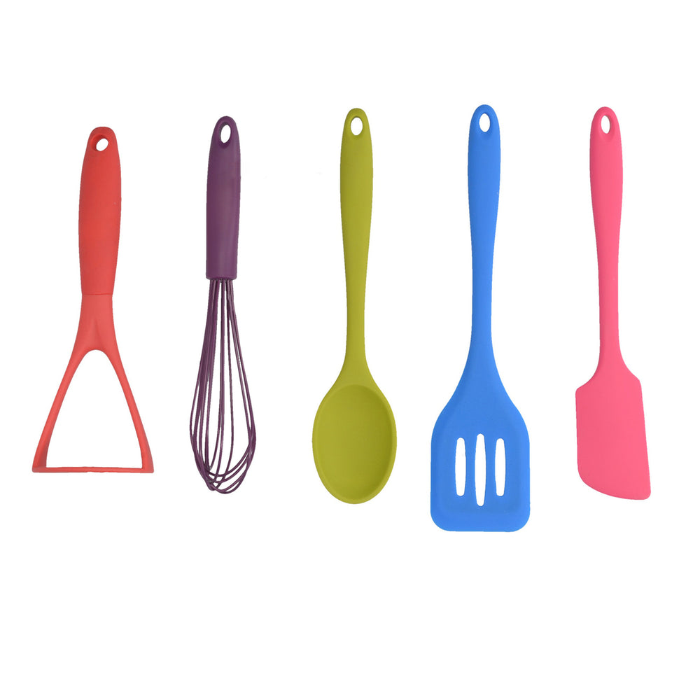 Colourworks Brights 5 Piece Complete Kitchen Utensil Set image 1