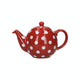 London Pottery Globe 4 Cup Teapot Red With White Spots