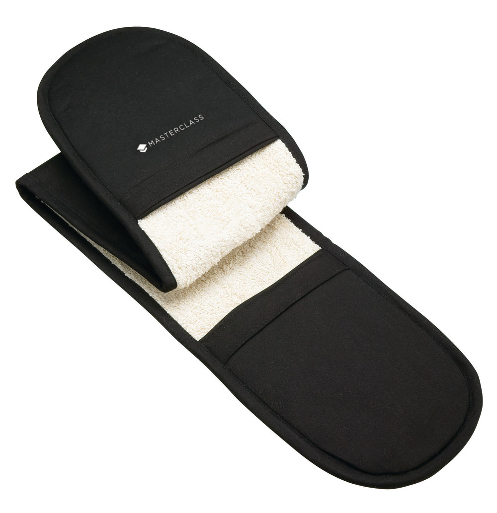 MasterClass Deluxe Professional Black Double Oven Glove image 1