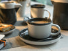 Set of 3 La Cafetiere Barcelona Cool Grey 250ml Tea Cups and Saucers image 1