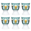 Set of 6 KitchenCraft Retro Eggs Porcelain Egg Cups image 1