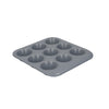 MasterClass Smart Ceramic Muffin Tray with Robust Non-Stick Coating, Carbon Steel, Grey, 24 x 22cm image 1