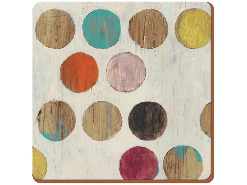 Creative Tops Retro Spot Pack Of 6 Premium Coasters image 1