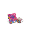 2pc Araras Tea Set with 370ml Ceramic Mug and Cotton Tea Towel - Love Hearts image 1