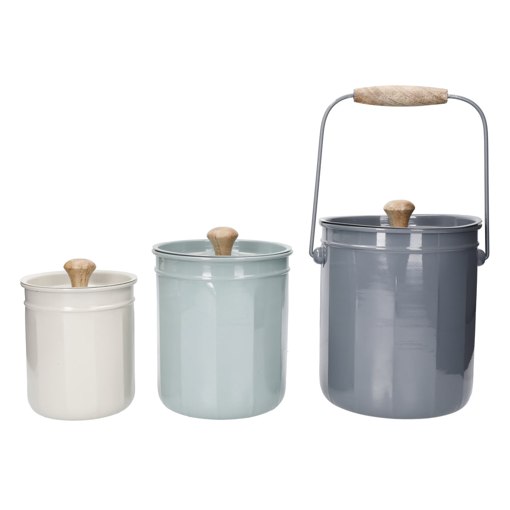 KitchenCraft Storage and Compost Containers - Set of 3 image 1