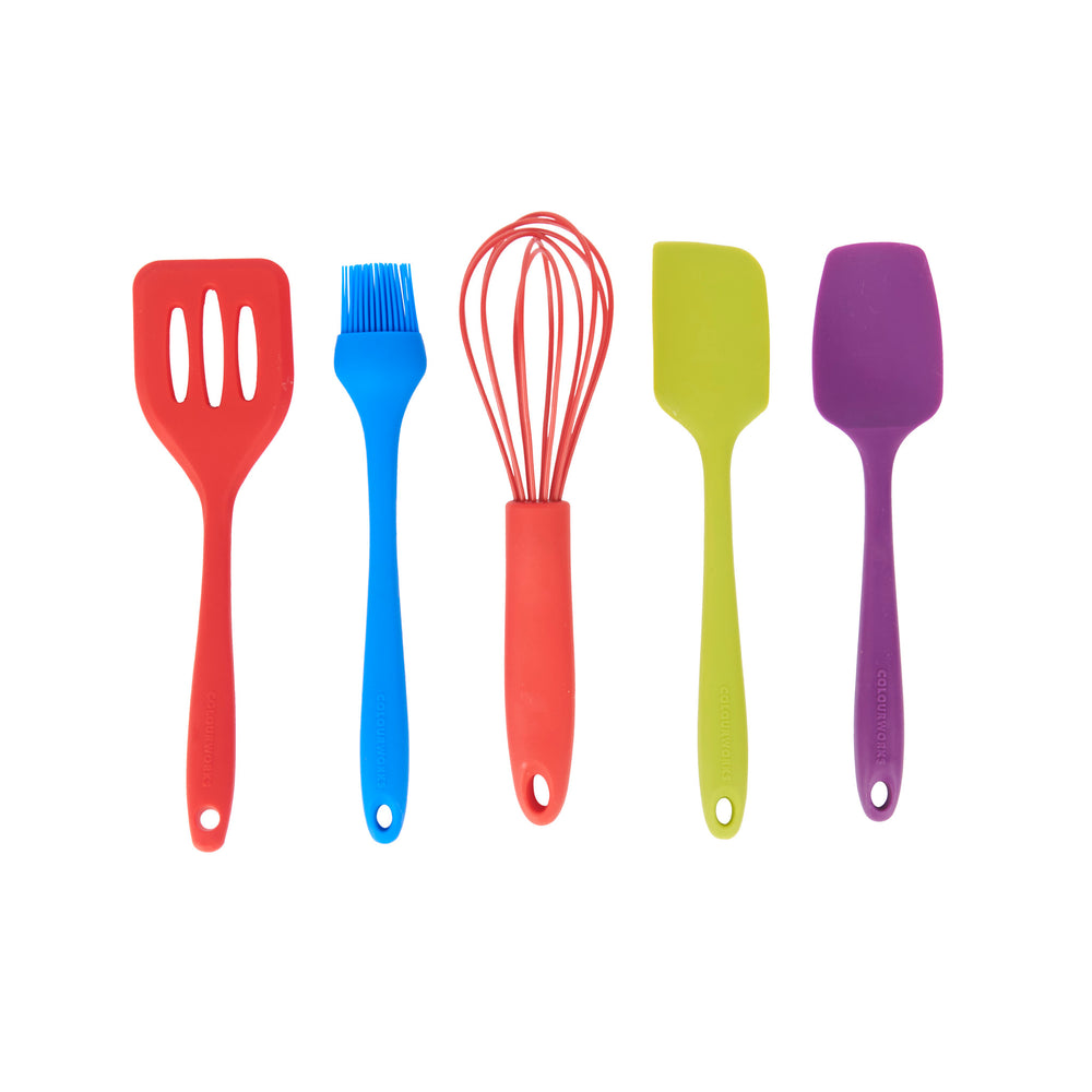 Colourworks 5-Piece Mini Silicone Utensil Set image 1