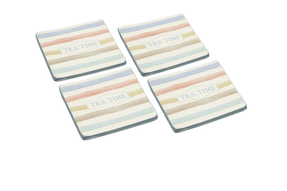 KitchenCraft Classic Collection Vintage Style Ceramic Drink Coasters image 1