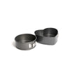 2pc Non-Stick Spring Form Loose Base Cake Pan Set with 18cm Round Cake Pan and Heart-Shaped Tin image 1