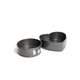 2pc Non-Stick Spring Form Loose Base Cake Pan Set with 18cm Round Cake Pan and Heart-Shaped Tin
