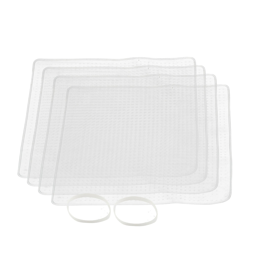 MasterClass Set of 4 Silicone Stretch Lids - Reusable Eco-Friendly Cling Film Alternatives image 1