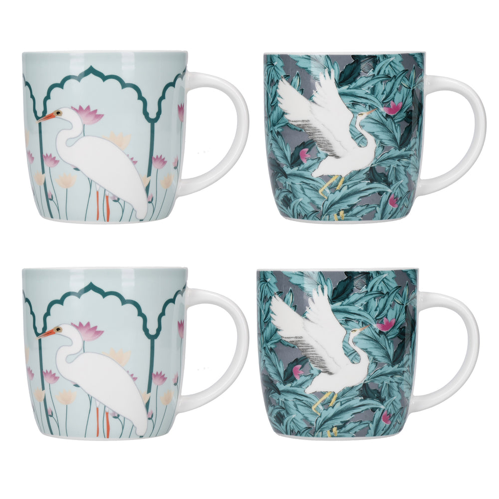 KitchenCraft Exotic Bird Mugs - Set of 4 image 1