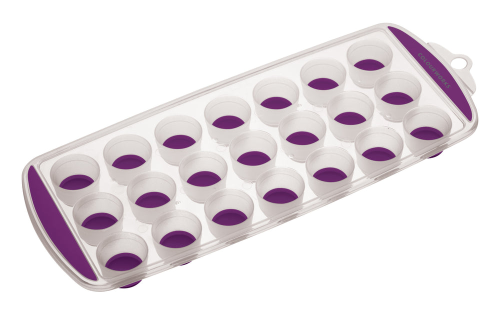 Colourworks Purple Pop Out Flexible Ice Cube Tray image 1