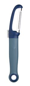 Colourworks Brights Navy Straight Peeler with Zester image 1