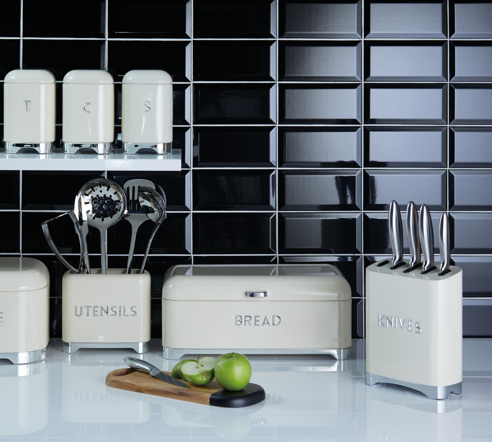 Lovello Cream Utensil Tin