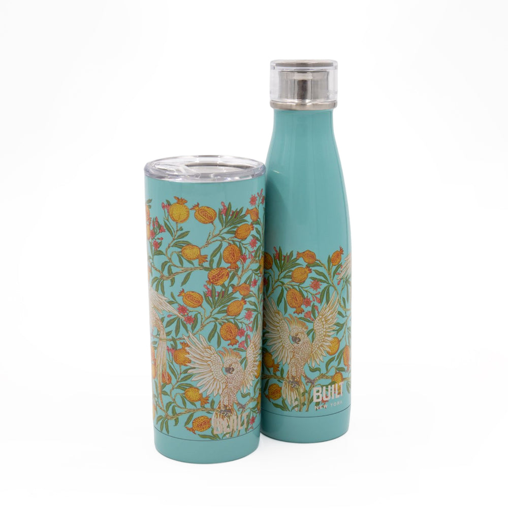 BUILT V&A Set with 500 ml Water Bottle and 590 ml Travel Mug - Cockatoo image 1