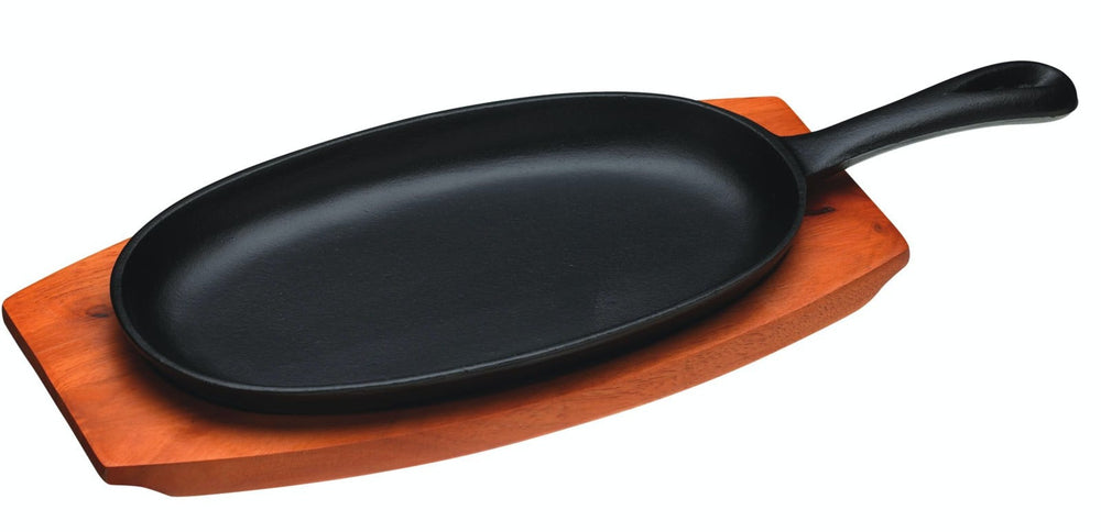 KitchenCraft World of Flavours Oriental Iron Sizzle Platter image 1