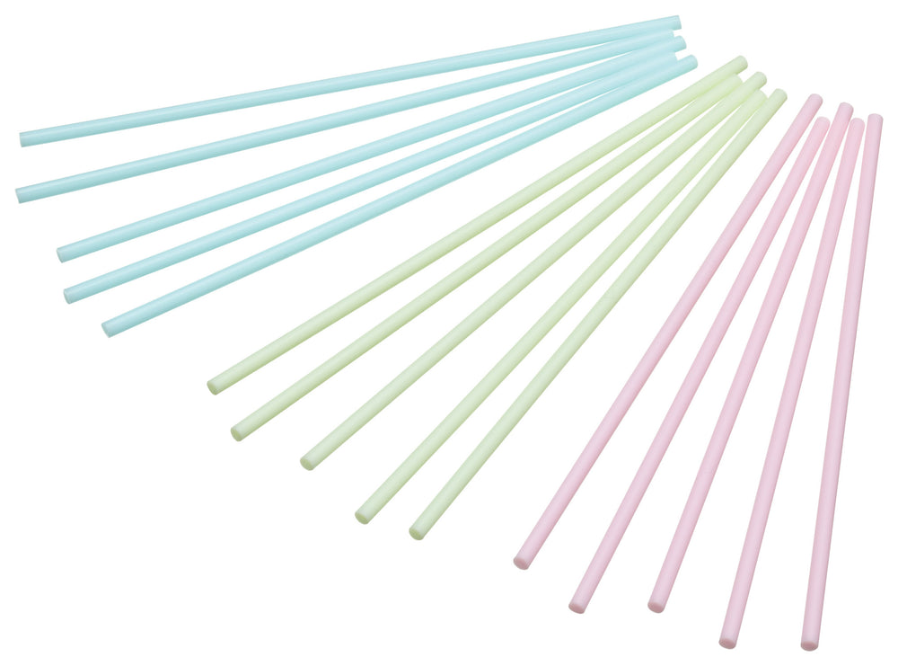 Sweetly Does It Pack of 60 Plastic Coloured Cake Pop Sticks - 15cm image 1