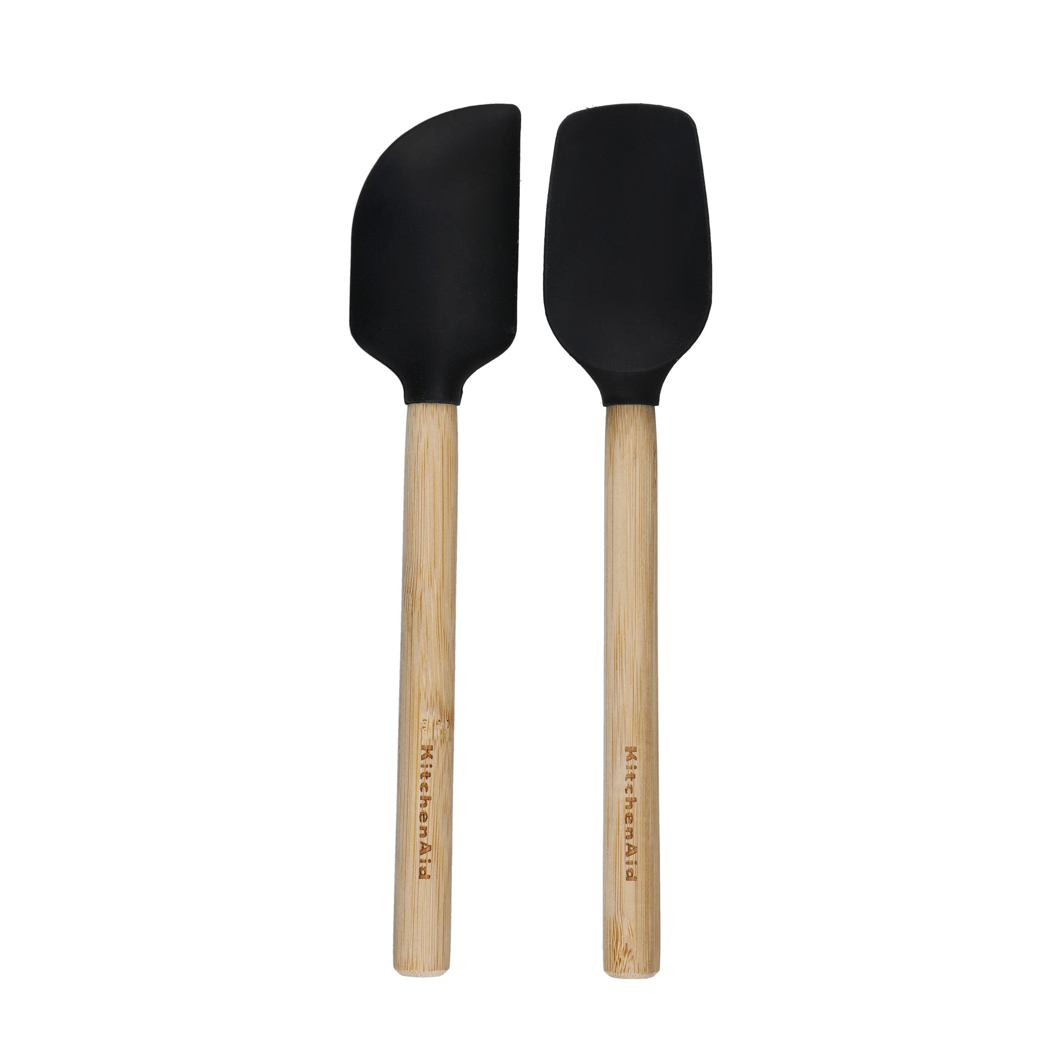 KitchenAid 2Pack Mini Bamboo Spatulas with Heat Resistant and Flexibl
