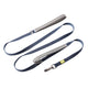 BUILT PET Small Double Handle Night Safe Reflective Lead - Blue