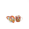 2pc Tiger Tiger Tea Set with 370ml Mug and Heart Plate - Love Hearts