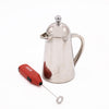 2pc Cafetière Set with Stainless Steel Havana 3-Cup Cafetiere and Red Battery Powered Milk Frother image 1