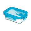 KitchenCraft Pure Seal Glass Rectangular 350ml Storage Container image 1