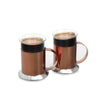 La Cafetière Copper Coffee Mug Set, 2 Pieces - Stainless Steel, Gift Boxed image 1