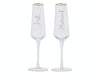Creative Tops Ava & I Bridal Set Of 2 Just Married Flutes image 1