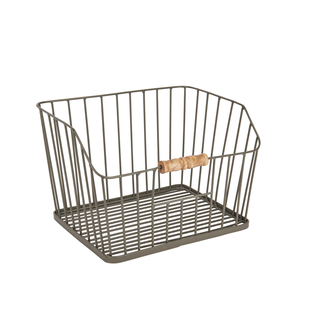 KitchenCraft Living Nostalgia Large Wire Storage Basket image 1
