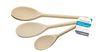 KitchenCraft Set of Three Beech Wood Spoons image 1