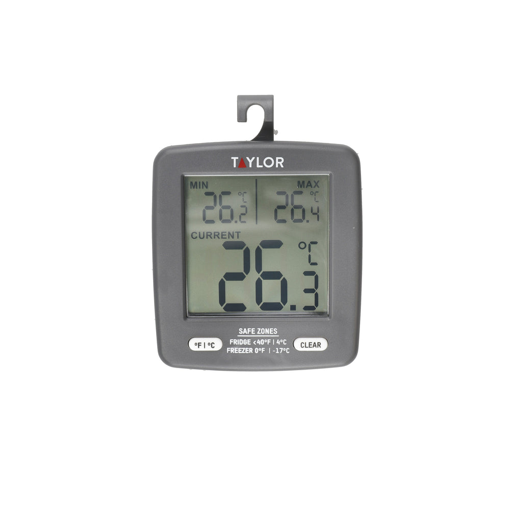 Taylor Pro Digital Fridge and Freezer Thermometer with Min / Max Temperature Display, Plastic image 1