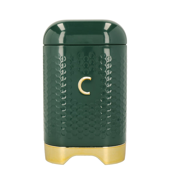 KitchenCraft Lovello Textured Hunter Green Coffee Canister image 2
