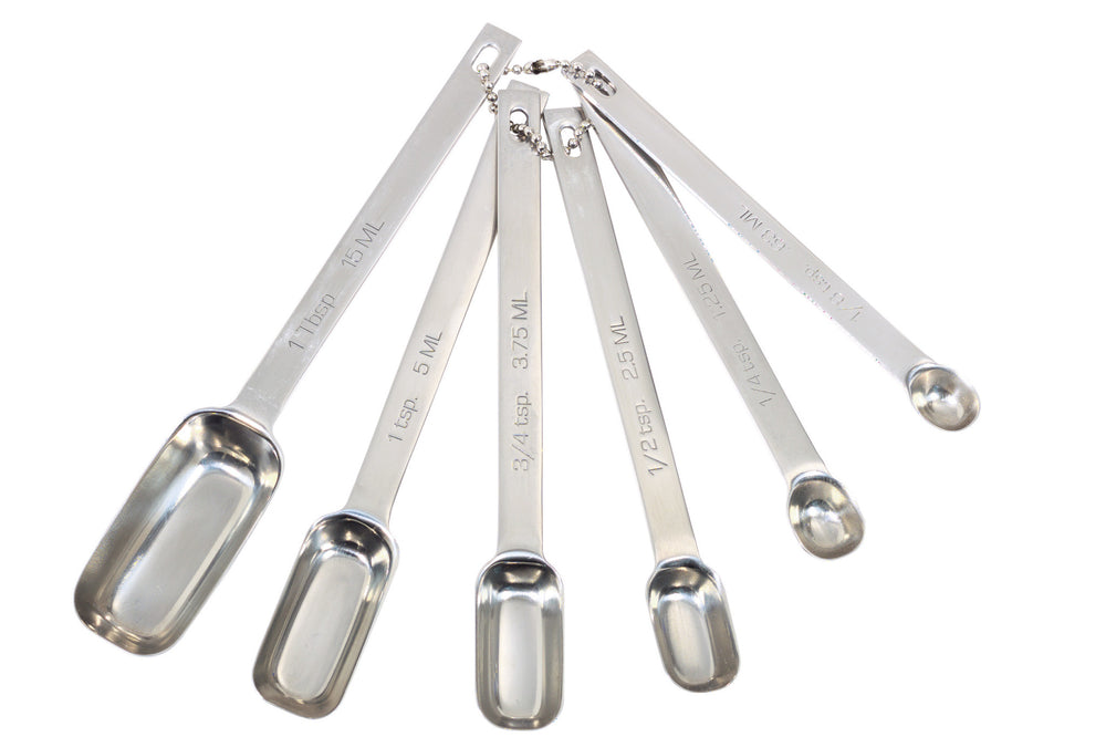 MasterClass Stainless Steel 6 Piece Measuring Spoon Set image 1