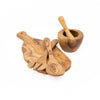 3pc Italian Cooking Set with Pestle & Mortar, Olive Wood Salad Servers and Olive Wood Serving Board image 1