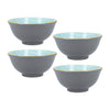 Set of 4 KitchenCraft Grey Arched Pattern Ceramic Bowls image 1