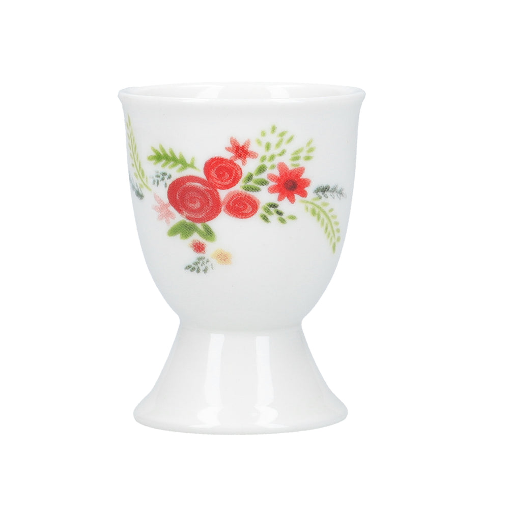 KitchenCraft Flowers Porcelain Egg Cup image 1
