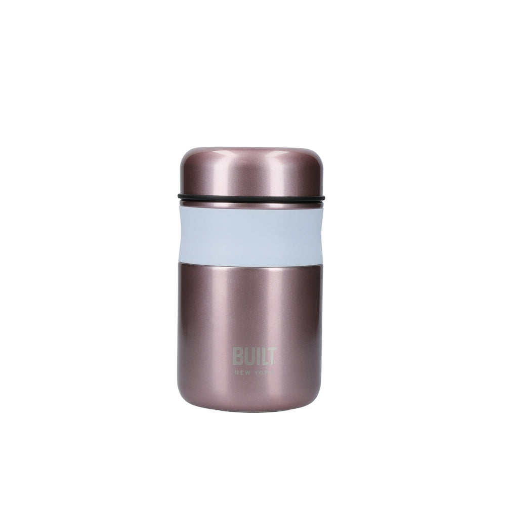 BUILT Tiempo Insulated Food Flask, 490ml, Rose Pink image 1