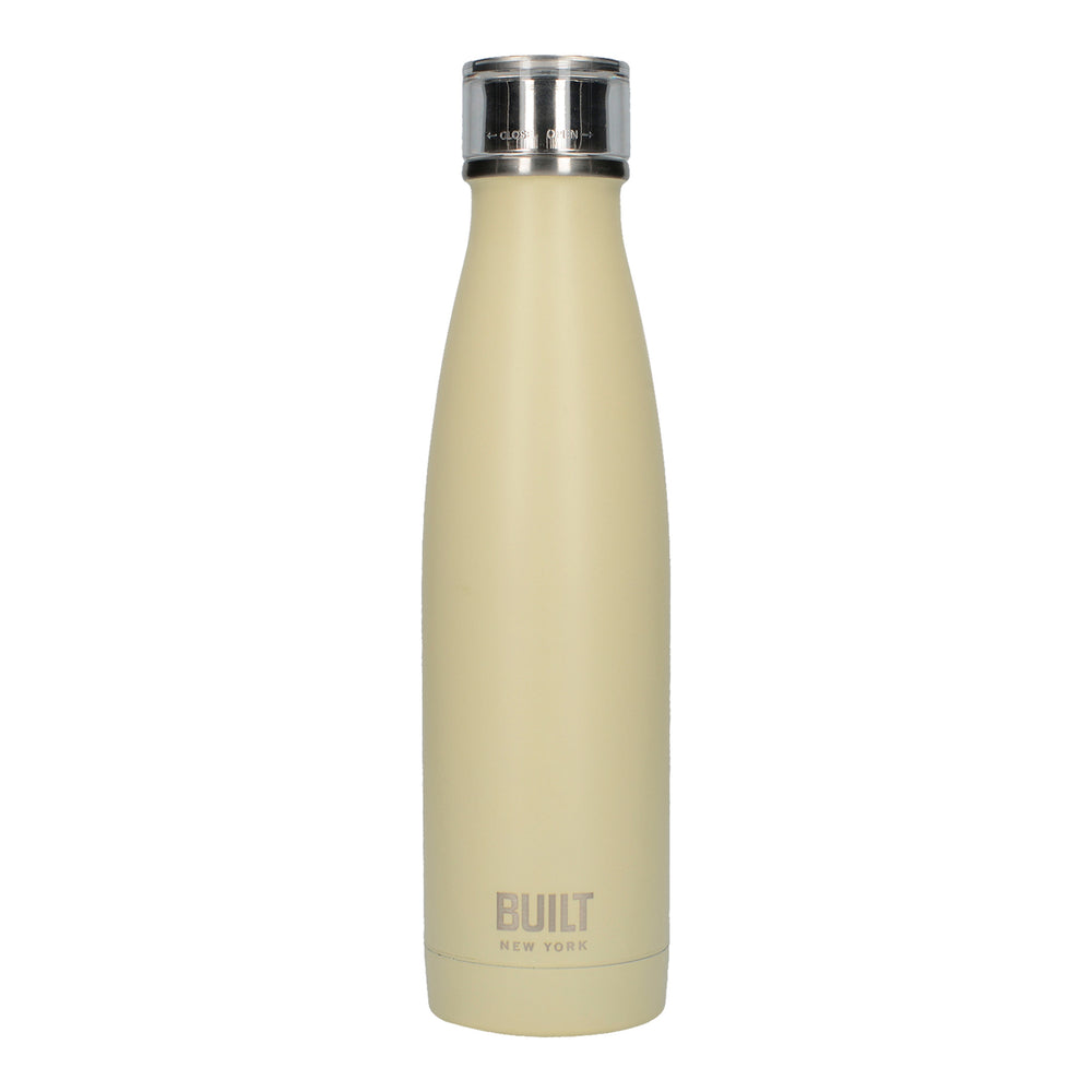 Built 500ml Double Walled Stainless Steel Water Bottle Vanilla image 1