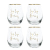Set of 4 Creative Tops Ava & I Stemless Wine Glasses - Sip Sip Horray image 1