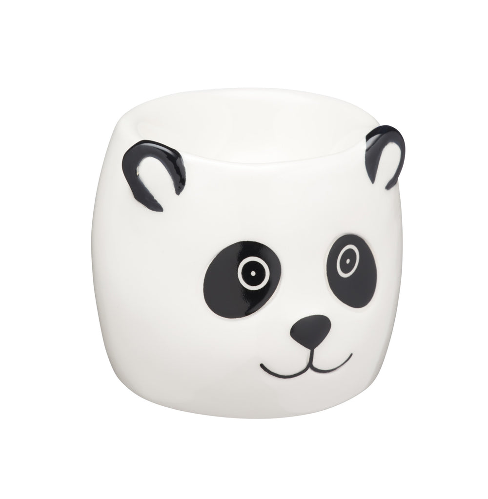 KitchenCraft Ceramic Panda-Shaped Novelty Egg Cup image 1