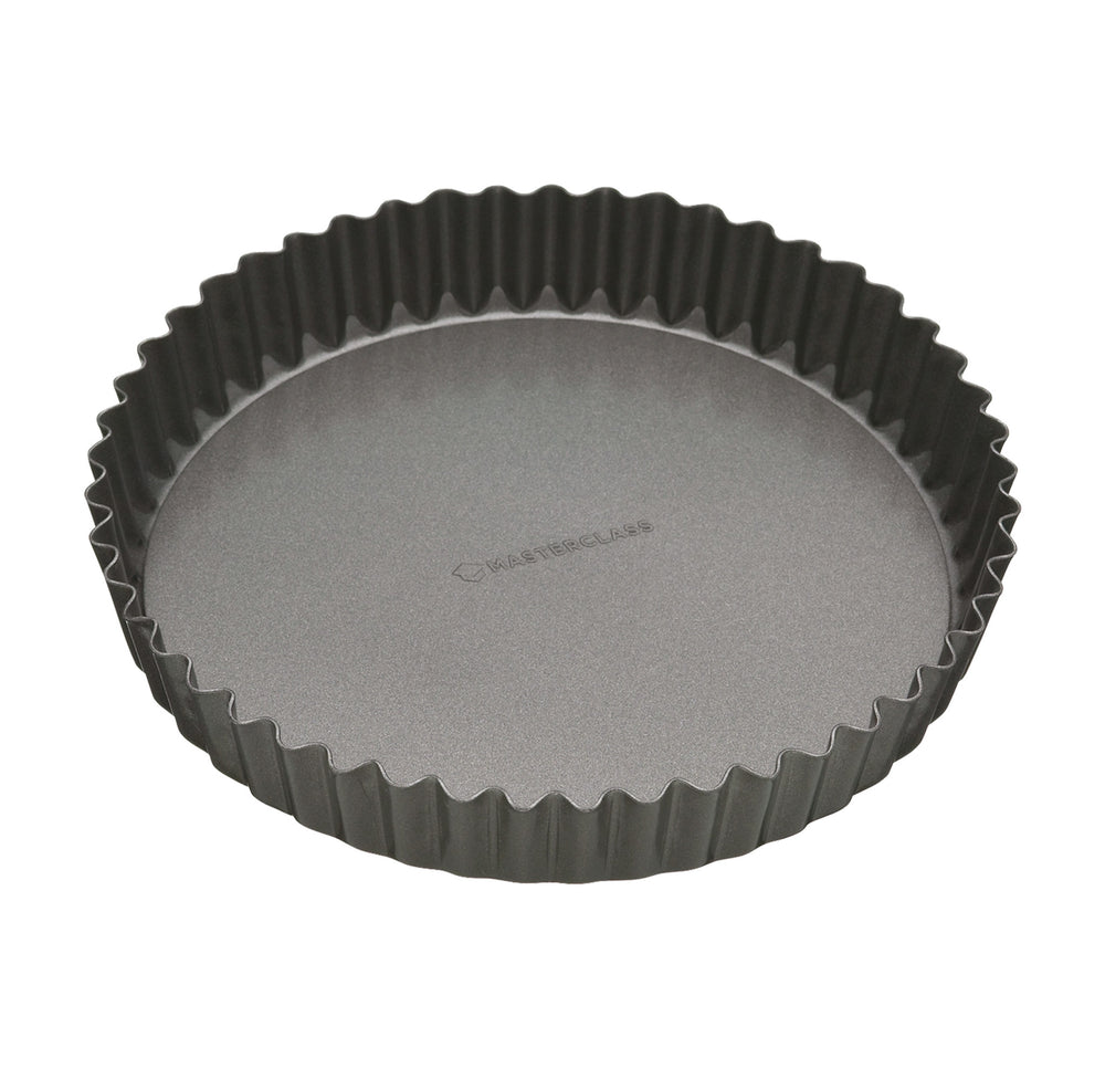 MasterClass Non-Stick Loose Base Fluted Quiche Tin, 25cm image 1
